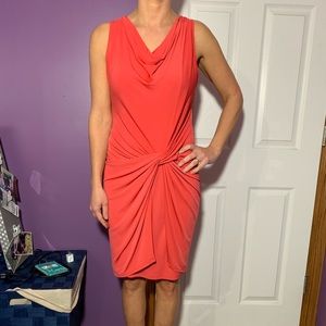 Electric Orange Bodycon dress